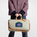 Louis Vuitton Keepall Bandouliere 45 Travel Bag 17.7in/ 45cm Beige Gold Hardware M23529 - Image 3