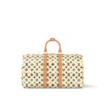 Louis Vuitton Keepall Bandouliere 45 Travel Bag 17.7in/ 45cm Vanilla Gold Hardware M25233 - Image 4