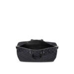 Louis Vuitton Keepall Bandouliere 45 Travel Bag 17.7in/ 45cm Black Monogram Eclipse Silver Hardware M40569 - Image 4