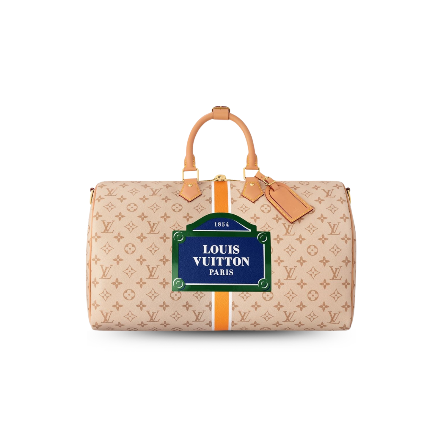 Louis-Vuitton-Keepall-Bandouliere-45-Travel-Bag-17.7in-45cm-Beige-Gold-Hardware-M23529.png Louis Vuitton Keepall Bandouliere 45 Travel Bag 17.7in/ 45cm Beige Gold Hardware M23529 - Image 1