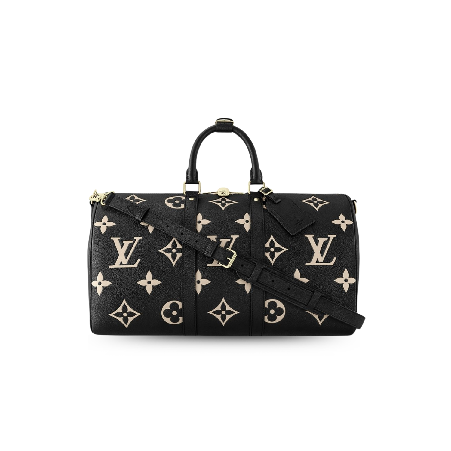 Louis-Vuitton-Keepall-Bandouliere-45-Travel-Bag-17.7in-45cm-Black-Gold-Hardware-M46670.png Louis Vuitton Keepall Bandouliere 45 Travel Bag 17.7in/ 45cm Black Gold Hardware M46670 - Image 1