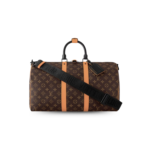 Louis Vuitton Keepall Bandouliere 45 Travel Bag 17.7in/ 45cm Brown Black Hardware M46703