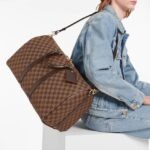 Louis Vuitton Keepall Bandouliere 45 Travel Bag 17.7in/ 45cm Brown Damier Ebene Gold Hardware N41428 - Image 2