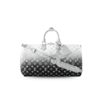 Louis Vuitton Keepall Bandouliere 45 Travel Bag 17.7in/ 45cm Frost Gradient Silver Hardware M12067