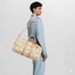 Louis Vuitton Keepall Bandouliere 45 Travel Bag 17.7in/ 45cm Vanilla Gold Hardware M25233 - Image 2