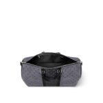 Louis Vuitton Keepall Bandouliere 50 Travel Bag 19.7in/ 50cm Grey Silver Hardware M45392 - Image 6