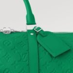 Louis Vuitton Keepall Bandouliere 50 Travel Bag 19.7in/ 50cm Green Silver Hardware M23751 - Image 5
