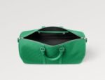 Louis Vuitton Keepall Bandouliere 50 Travel Bag 19.7in/ 50cm Green Silver Hardware M23751 - Image 4