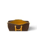 Louis Vuitton Keepall Bandouliere 50 Travel Bag 19.7in/ 50cm Brown/ Yellow Silver Hardware M46771 - Image 3