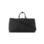 Louis Vuitton Keepall Bandouliere 50 Crossbody Bag 19.7in/ 50cm Black Palladium Hardware For Men M21420