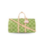 Louis Vuitton Keepall Bandouliere 50 Travel Bag 19.7in/ 50cm Green Gold Hardware N40667