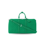 Louis Vuitton Keepall Bandouliere 50 Travel Bag 19.7in/ 50cm Green Silver Hardware M23751