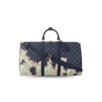 Louis Vuitton Keepall Bandouliere 50 Travel Bag 19.7in/ 50cm Ink Blue Gold Hardware For Men M23773