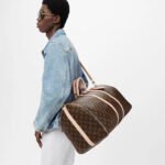 Louis Vuitton Keepall Bandouliere 55 Travel Bag 21.7in/ 55cm Brown Monogram Gold Hardware M41414 - Image 2