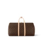 Louis Vuitton Keepall Bandouliere 55 Travel Bag 21.7in/ 55cm Brown Monogram Gold Hardware M41414 - Image 5
