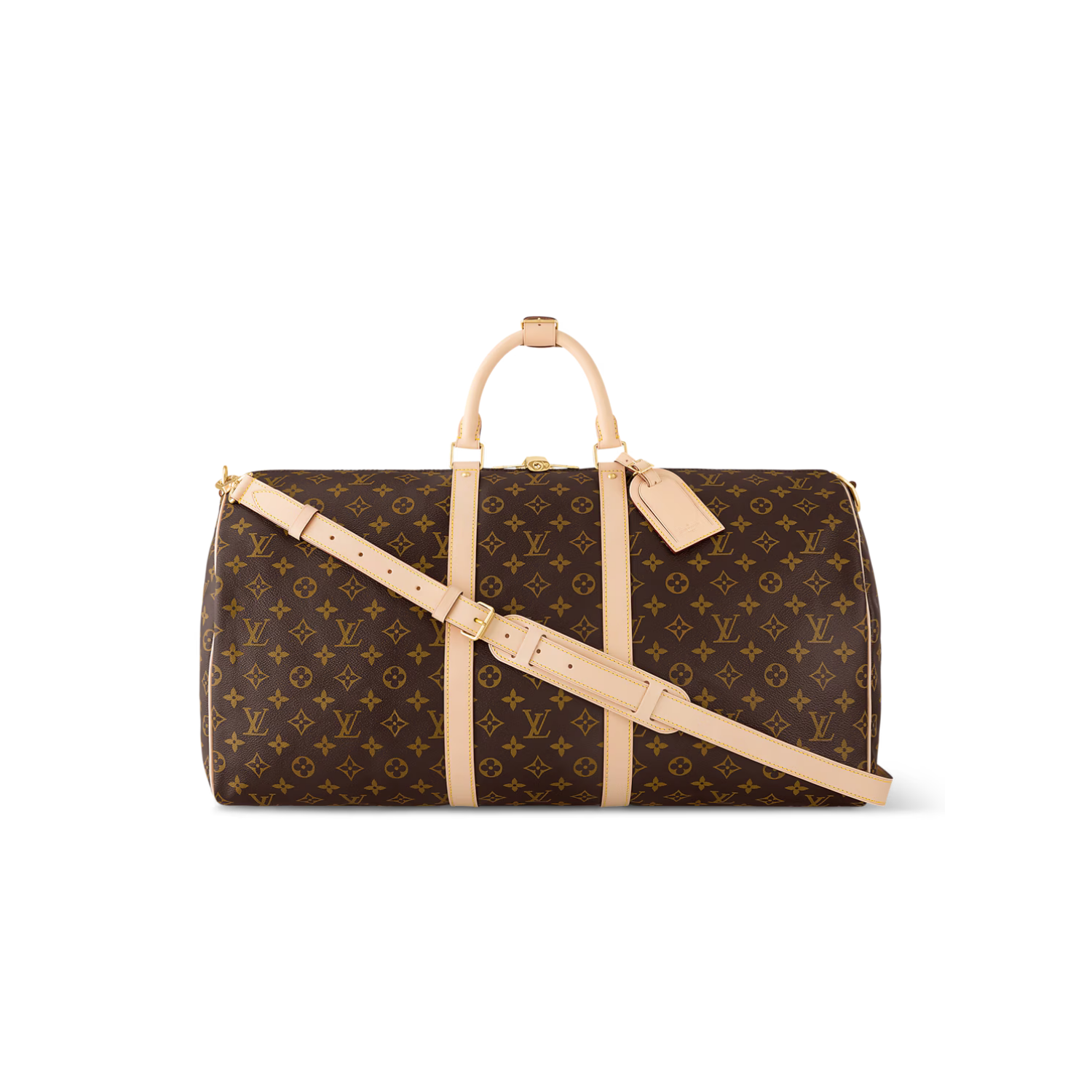 Louis-Vuitton-Keepall-Bandouliere-55-Travel-Bag-21.7in-55cm-Brown-Monogram-Gold-Hardware-M41414-2.png Louis Vuitton Keepall Bandouliere 55 Travel Bag 21.7in/ 55cm Brown Monogram Gold Hardware M41424 - Image 1