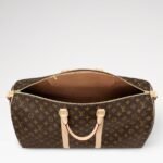 [True-to-ORIGINAL] Louis Vuitton Keepall Bandouliere 55 Travel Bag 21.7in/ 55cm Brown Monogram Gold Hardware M41414 - Image 4