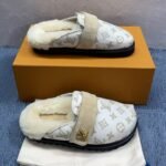 Louis Vuitton LV Cosy Flat Comfort Clog White For Women 1ADD6V - Image 3