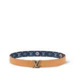 Louis Vuitton Dimension Monogram Denim Flower 35mm Reversible Belt Blue For Men M4634U - Image 3