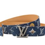 Louis Vuitton Dimension Monogram Denim Flower 35mm Reversible Belt Blue For Men M4634U - Image 2