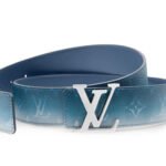 Louis Vuitton Initiales Monogram Pigment 40mm Reversible Belt Blue For Men M4723V - Image 4