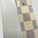 Louis Vuitton LV Initiales Reversible Belt Damier Azur Canvas, Belt M0325Q - Image 3