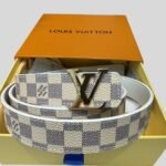 Louis Vuitton LV Initiales Reversible Belt Damier Azur Canvas, Belt M0325Q - Image 5