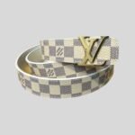 Louis Vuitton LV Initiales Reversible Belt Damier Azur Canvas, Belt M0325Q - Image 2