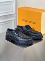 Louis Vuitton LV Ranger Derby Monogram Flowers Black For Men - Image 4