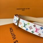 Louis Vuitton LV x TM LV D-Ring 30mm Belt Blanc - M8981U - Image 6