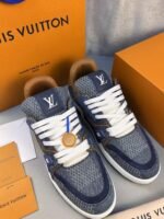 Louis Vuitton LV Trainer Sneaker Denim For Men 1AD6DK - Image 3