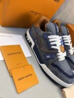 Louis Vuitton LV Trainer Sneaker Denim For Men 1AD6DK - Image 2