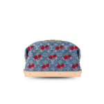 Louis Vuitton LV x TM Cosmetic Pouch GM 10.6in/ 27cm Cherry Denim Gold Hardware For Women M13893