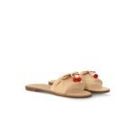 Louis Vuitton LV x TM Lily Flat Mule Raffia For Women 1AHLRN