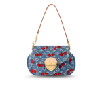 Louis Vuitton LV x TM Sunset Monogram Shoulder Bag 10.6in/ 27cm Cherry Denim For Women M13680