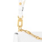 Louis Vuitton LV x TM Twist MM Slim Shoulder Bag 9.1in/ 23cm White Gold Hardware For Women M13678 - Image 8