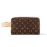 Louis Vuitton Locker Dopp Kit Brown For Men 9.1 Inches/ 23 Cm M83112