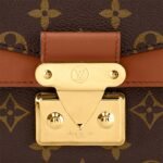 Louis Vuitton Marceau Crossbody Bag 9.6in/ 24.5cm Monogram Caramel Brown Gold Hardware For Women M46127 - Image 9