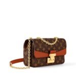 Louis Vuitton Marceau Crossbody Bag 9.6in/ 24.5cm Monogram Caramel Brown Gold Hardware For Women M46127 - Image 4