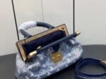 Louis Vuitton Monogram Clutch Handbag Blue For Women 11in/28cm - Image 2