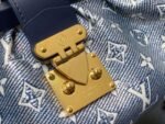 Louis Vuitton Monogram Clutch Handbag Blue For Women 11in/28cm - Image 9