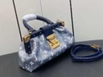 Louis Vuitton Monogram Clutch Handbag Blue For Women 11in/28cm - Image 6