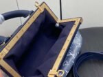 Louis Vuitton Monogram Clutch Handbag Blue For Women 11in/28cm - Image 4
