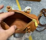 Louis Vuitton Nano Speedy Top Handle Bag 6.3in/ 16cm Brown Monogram Empreinte Gold Hardware For Women - Image 6