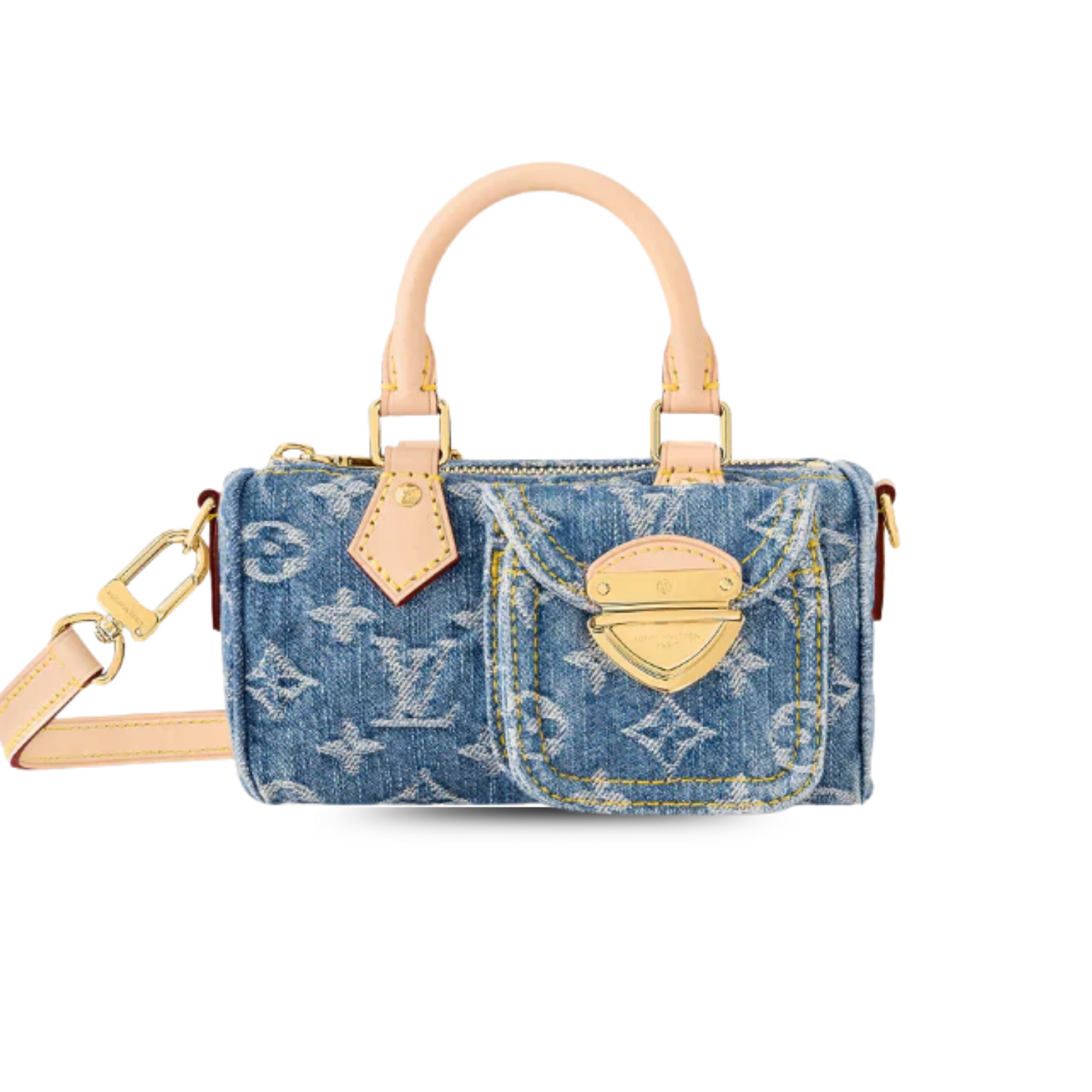 Louis-Vuitton-Nano-Speedy-Top-Handle-Bag-6.3in-16cm-Blue-Denim-Gold-Hardware-For-Women-M82950-1.png Louis Vuitton Nano Speedy Top Handle Bag 6.3in/ 16cm Blue Denim Gold Hardware For Women M82950 - Image 1