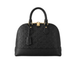 Louis Vuitton Neo Alma Top Handle Bag 12.5in/ 32cm Monogram Empreinte Black Canvas Gold Hardware M44832