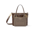 Louis Vuitton Neverfull Bandouliere Inside Out BB Tote Bag 10.4in/ 26cm Dark Fango Gold Hardware For Women M12109