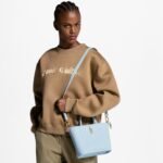Louis Vuitton Neverfull Bandouliere Inside Out BB Tote Bag 10.4in/ 26cm Monogram Sky Blue Gold Hardware For Women M28336 - Image 2