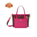 [True-to-ORIGINAL] Louis Vuitton Neverfull Bandouliere Inside Out BB Tote Bag 10.4in/ 26cm Rose Pondichery Gold Hardware For Women M12106