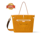 [True-to-ORIGINAL] Louis Vuitton Neverfull Bandouliere Inside Out MM Tote Bag 12.2in/ 31cm Jaune Gold Hardware For Women M11947